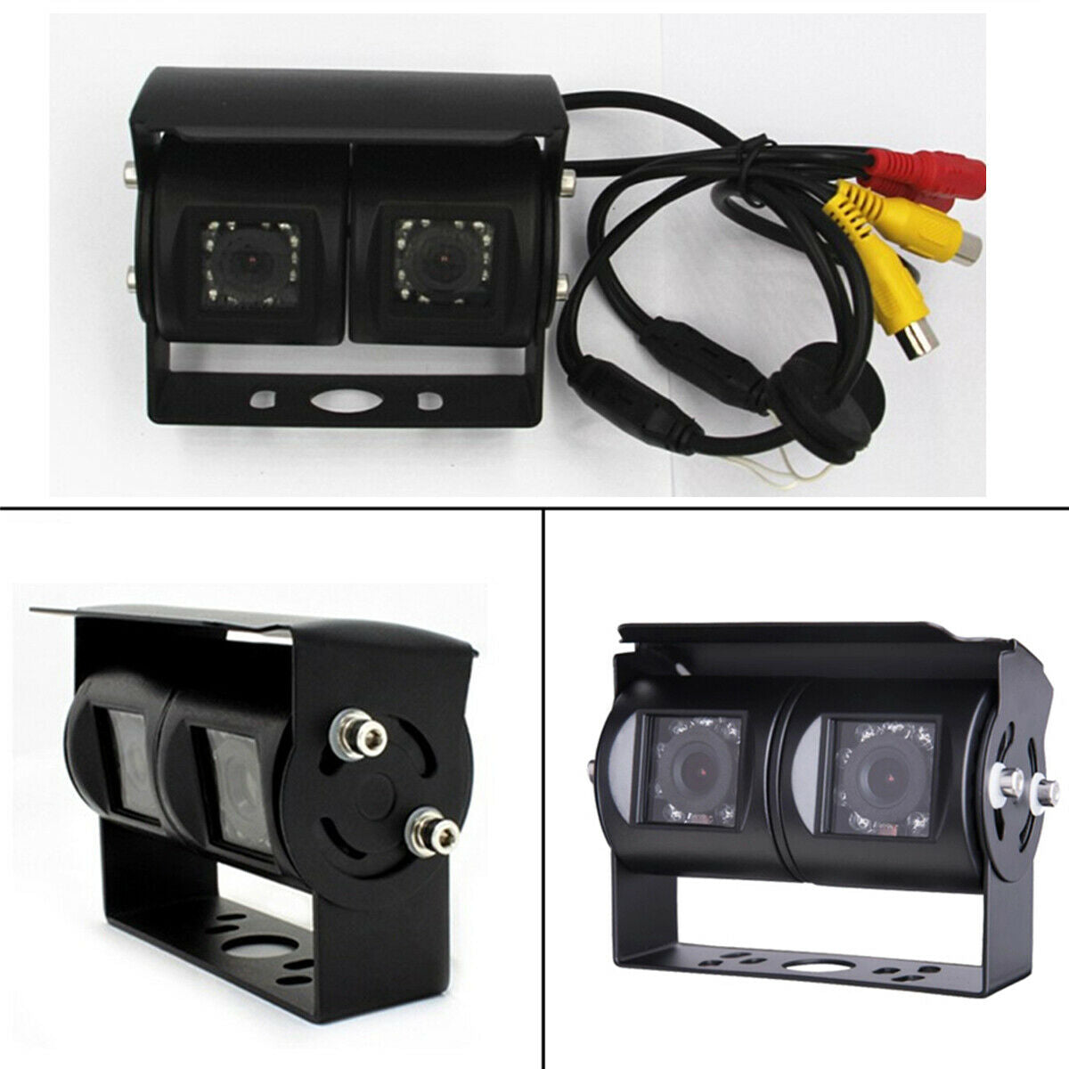 12-24V 752×582 Pixels Waterproof Twin Lens RV Motorhome Reverse Rear View Camera