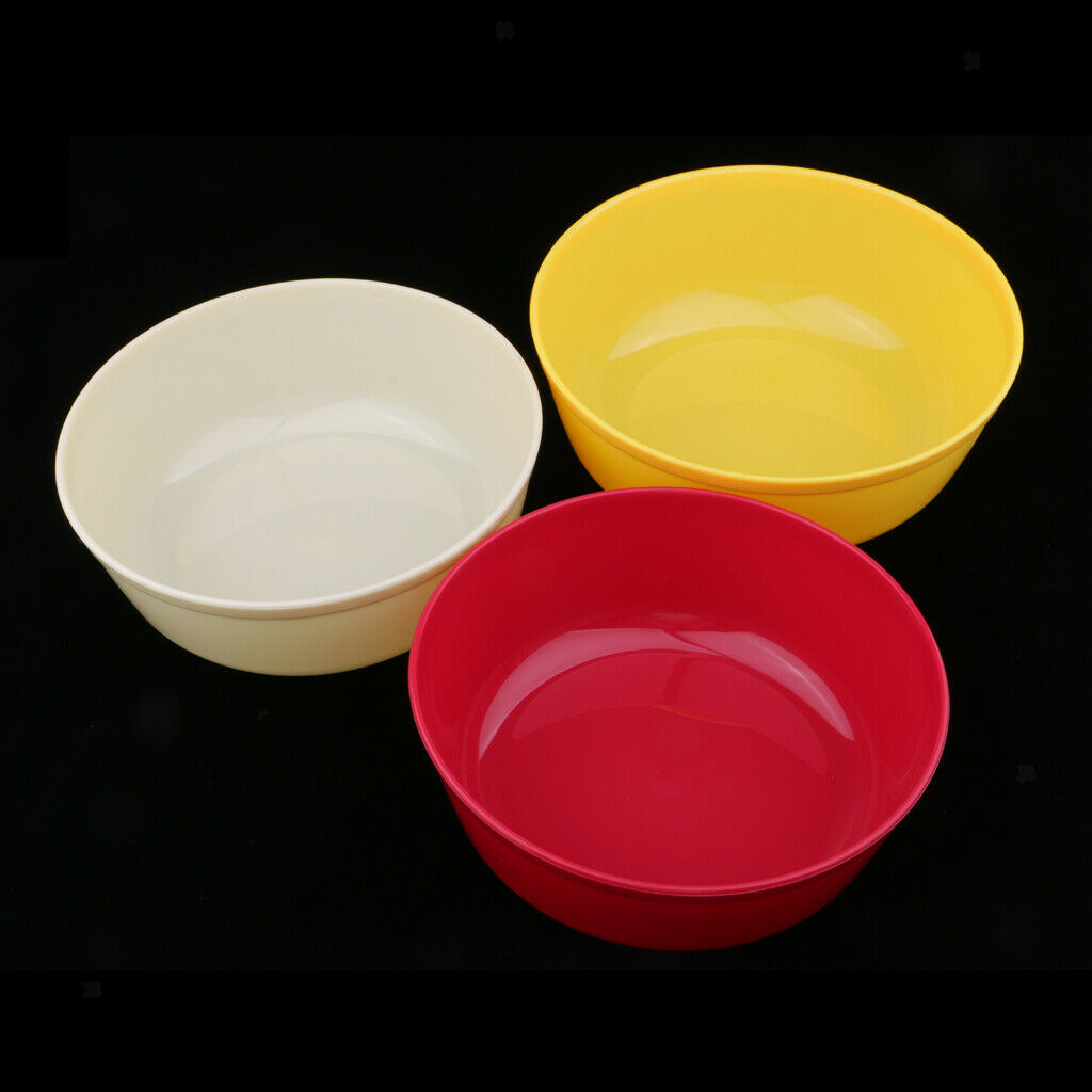 3pcs Fishing Tackle Bowl Fishing Mixing Lures Storage Baits Carrier Bowl