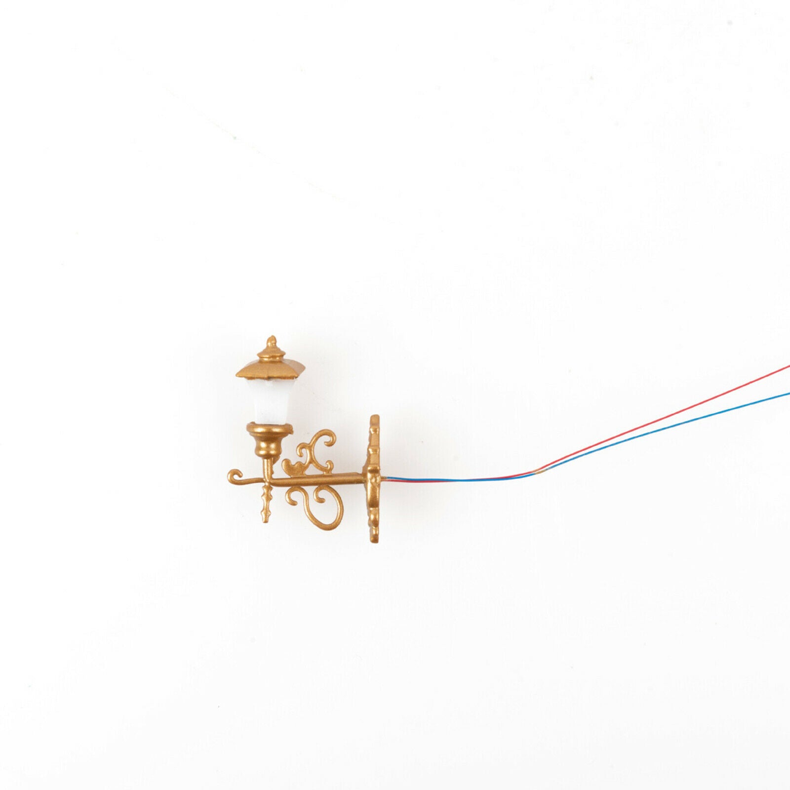 5pcs 1:87 HO Scale Wall Lights Garden Micro Building Architecture Golden