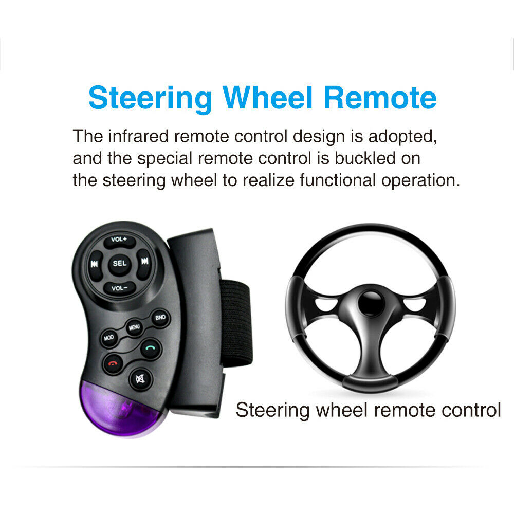 Car Radio Stereo Player 4 way RCA AUX Bluetooth 5.0 Music Audio Auto MP3 Player