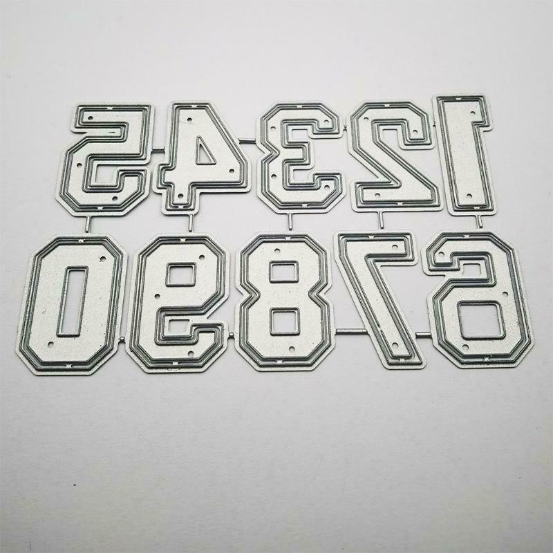 Number Metal Cutting Dies Stencil DIY Scrapbook Album Paper Card Template Mold