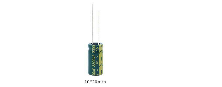 10pcs 10v3300uf Aluminum electrolytic capacitor Power adapter inverter 10x20mm