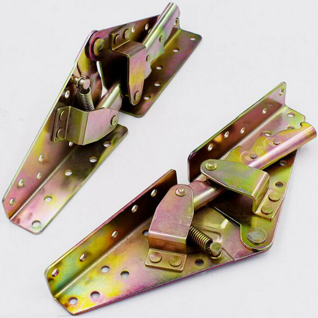 2pcs Sofa Bed Bedding DIY Furniture 3-position Angle Mechanism Hinge Bronze