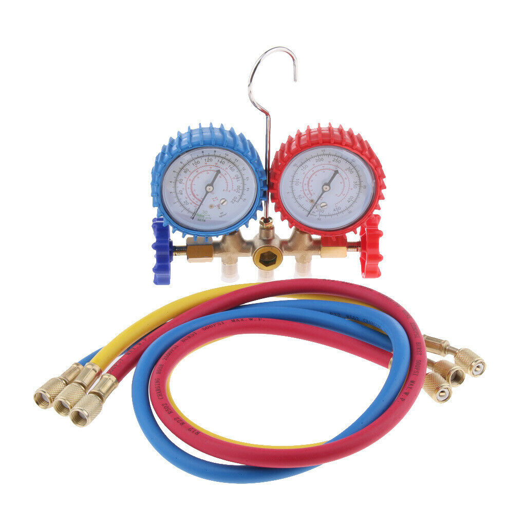 R12 R22 R134A R502 HVAC A/C  Test Charging Manifold Gauge Set