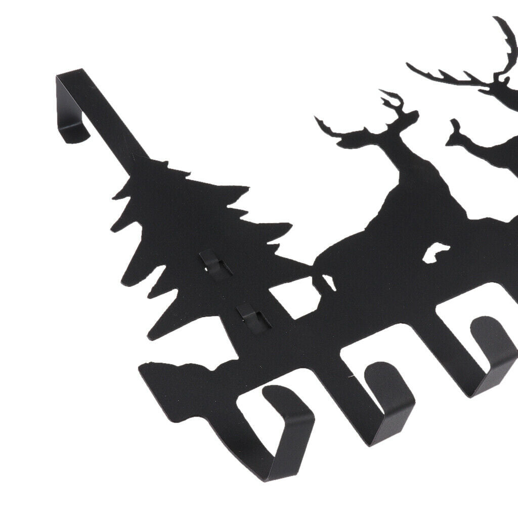 8-Hooks Deer Over the Door Organizer Rack Hanger Clothes Holder 1# door 42mm