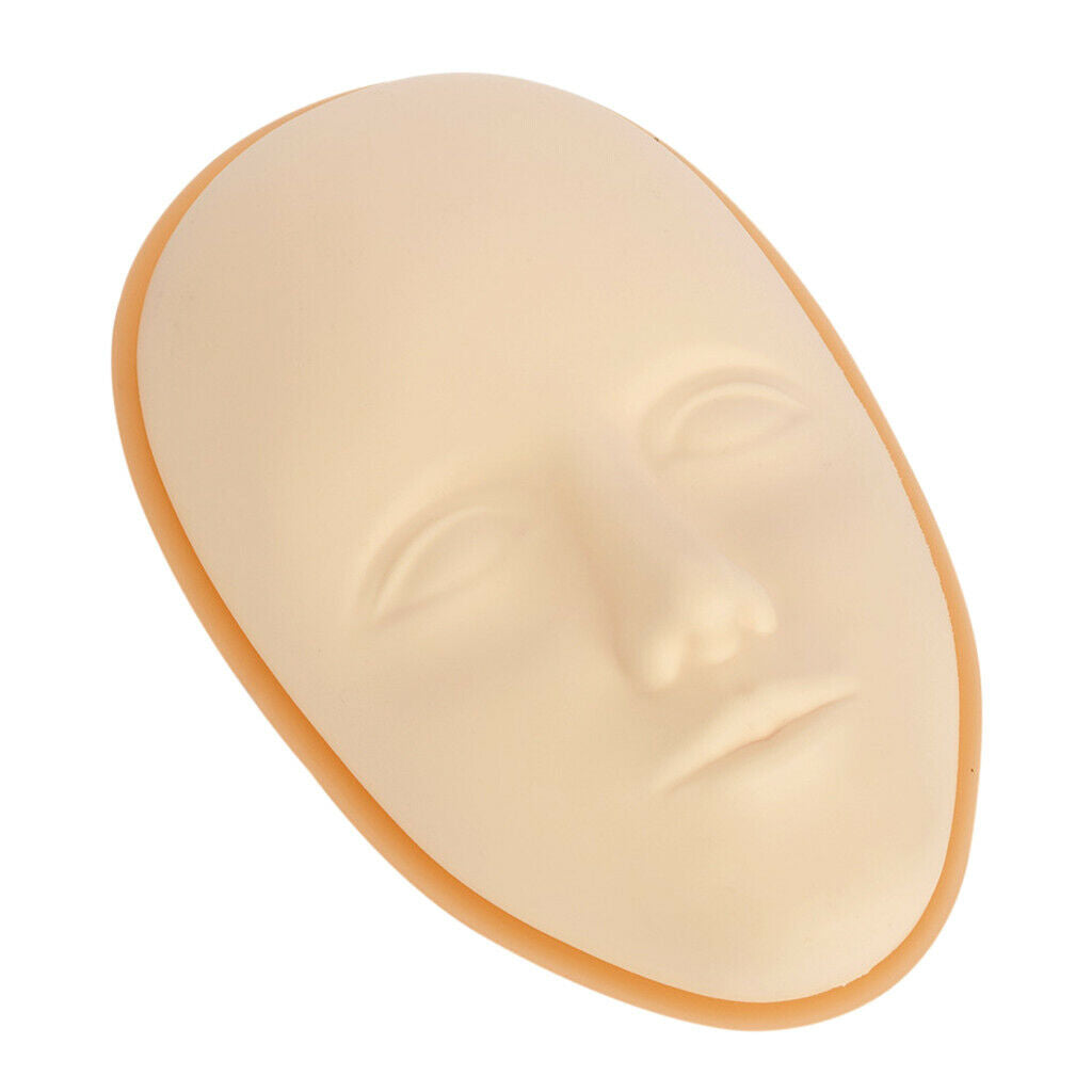 Professional silicone practice skin with support base, permanent makeup