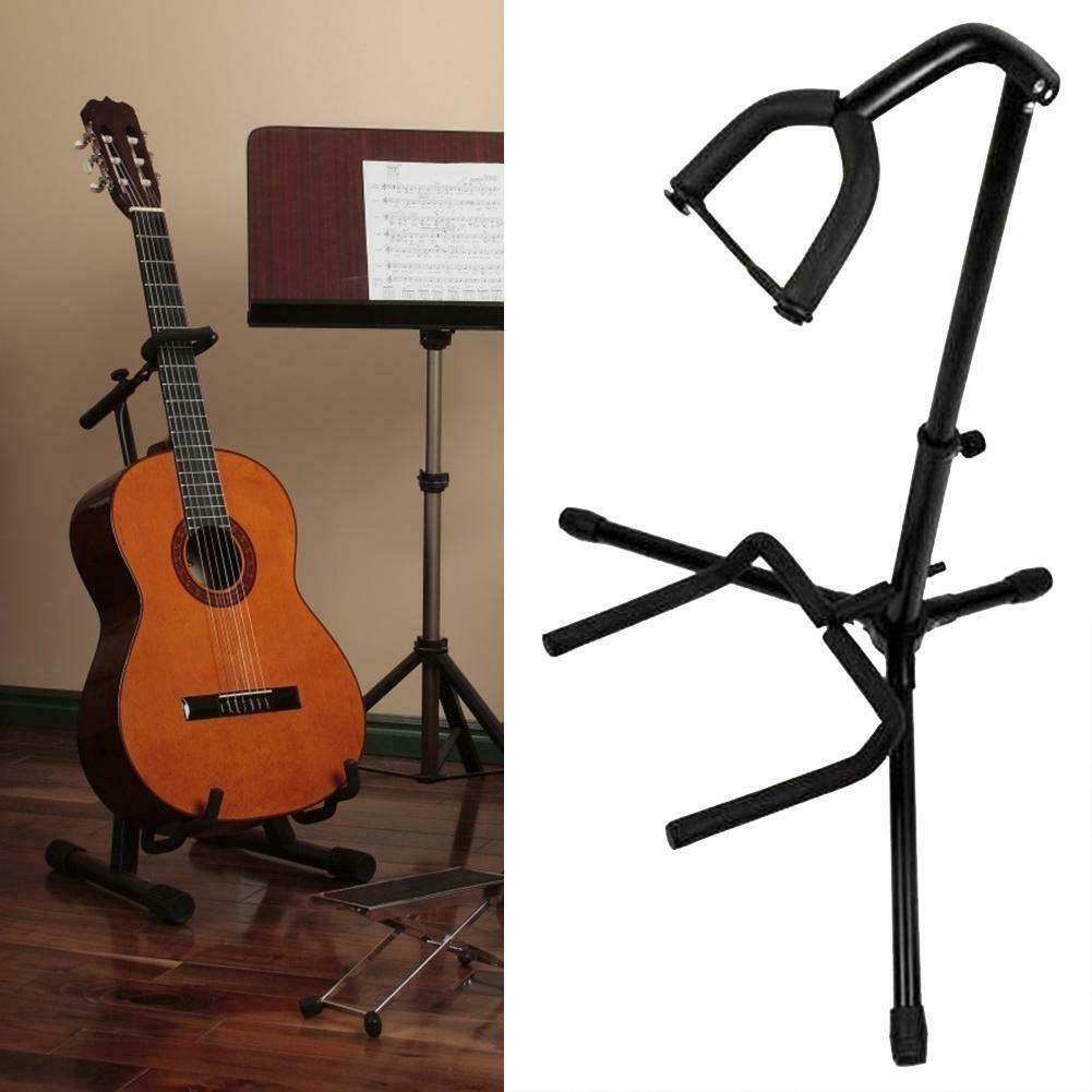 Guitar Floor Stand Holder Portable Bass Display Rack Folk Guitar Bracket @