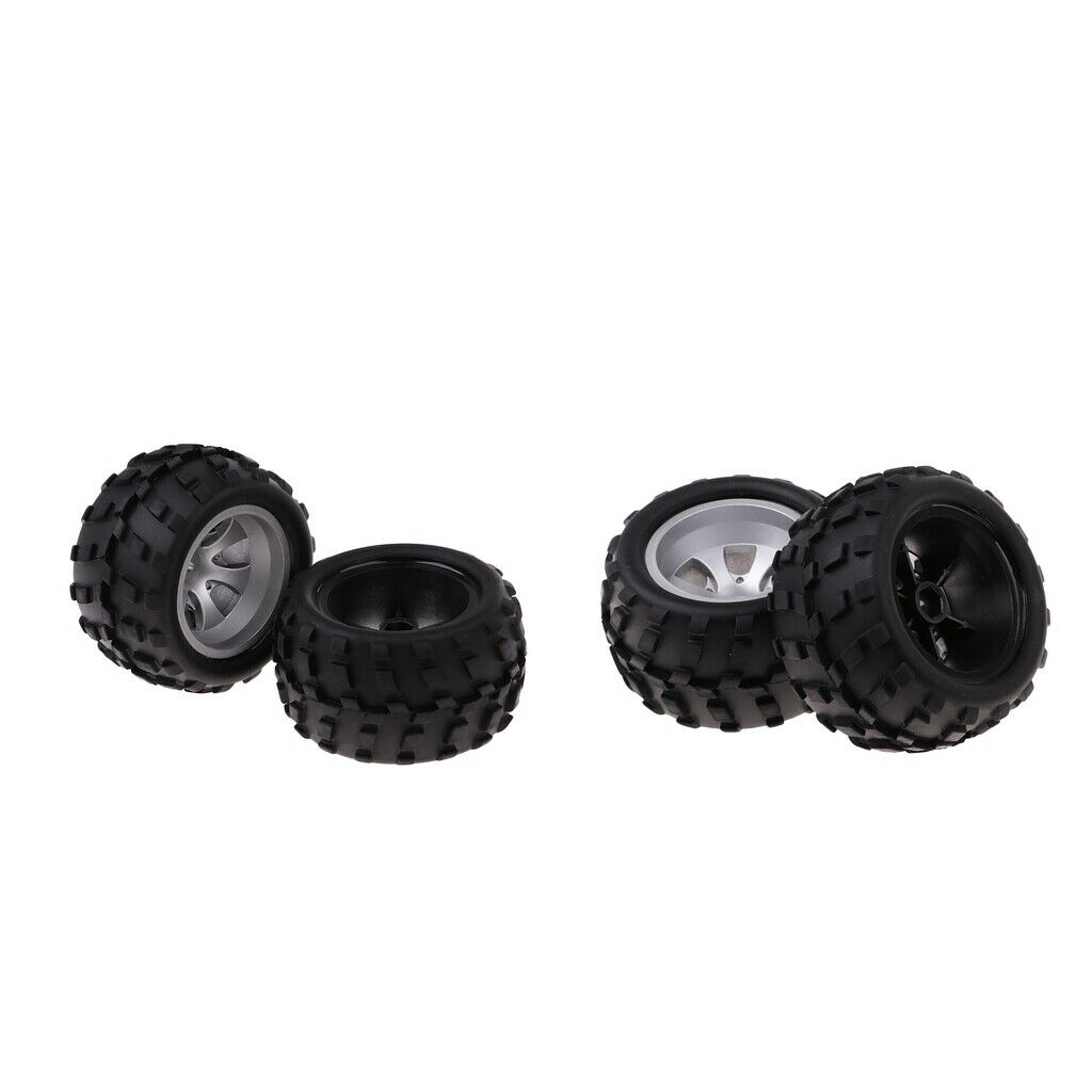 4x Left Wheel Rim Tire Tyres for WLtoys A979 A979-B A979-A A979-01 RC Car