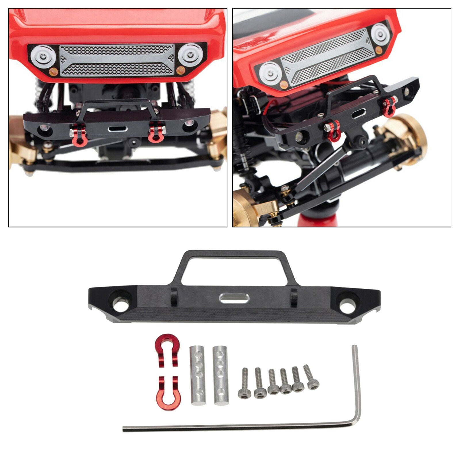 RC Front Bumper for 1/24 Axial SCX24 AXI90081 Crawler Trucks Car DIY Parts