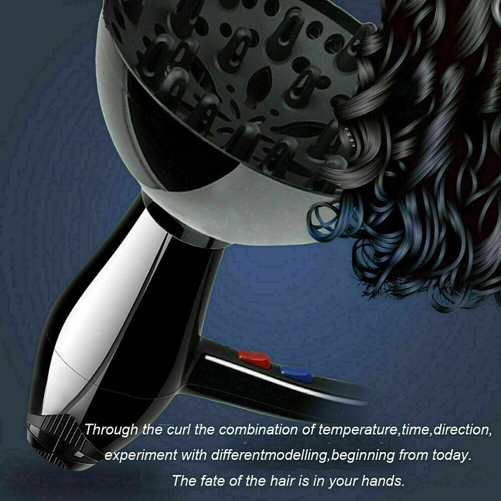 1* Universal Hairdressing Blower Cover Styling Salon Curly Hair Dryer Diffuser