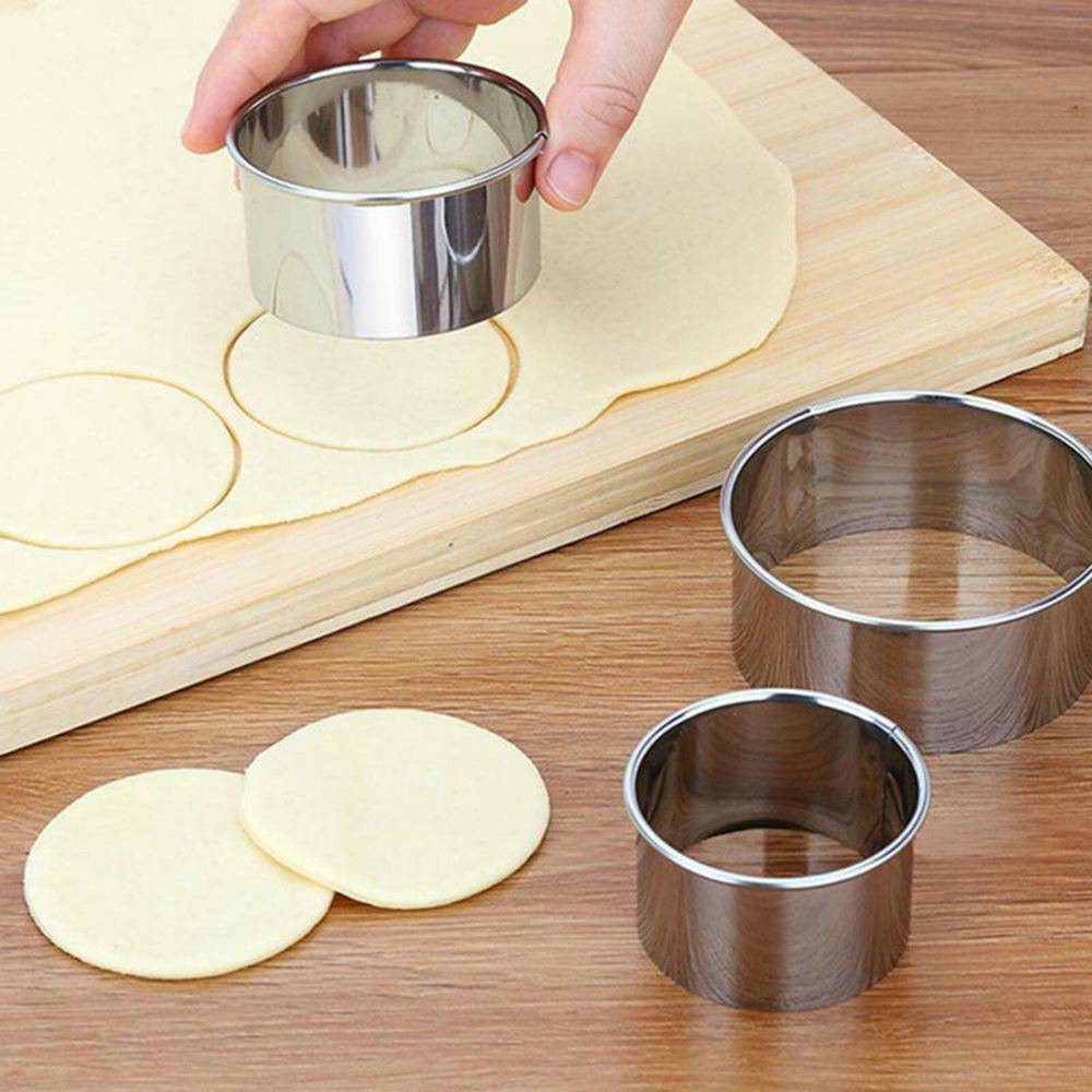 5Pcs Round Biscuit Cutter Mould Cake Cookies Pastry Mold DIY Baking Tools Set