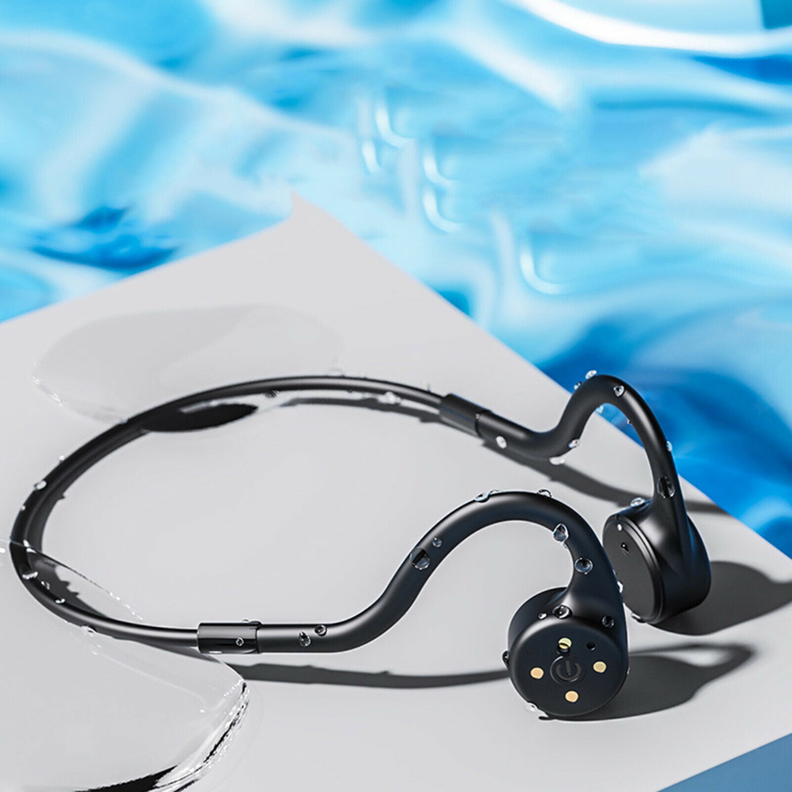 Bone Conduction Wireless Swimming Headphones IPX8 Earphone for Driving Sport