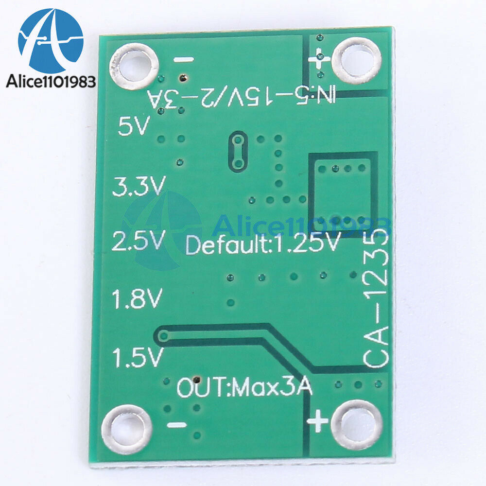 Universal 5-16V To 1.25V/1.5V/1.8V/2.5V/5V Adjustable Step Down Power Module