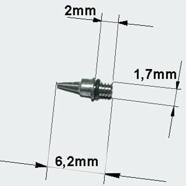Pack of 10 Airbrush Nozzle Makeup Tip Parts Set For HD-470 Airbrush Tattoo