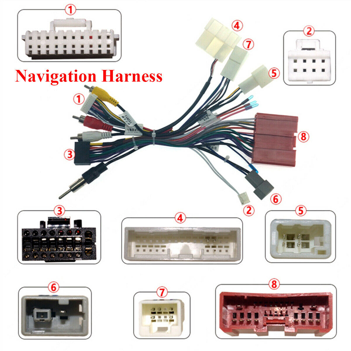 1×16Pin Car Stereo Radio Wire Harness Connector For Mazda 6 2013 High Trim Level