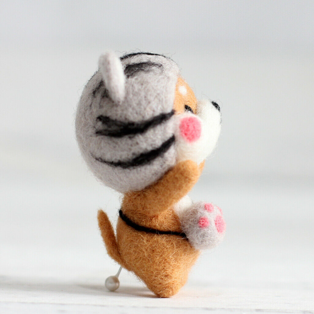 Cute Hamster Dog Needle Felting Starter Kits Felting Wool Needles Hand Crafts