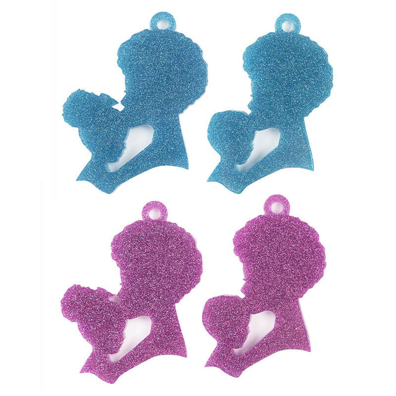 DIY Mother's Day Mom Children Keychain Silicone Mold Jewelry Pendant Mou.l8