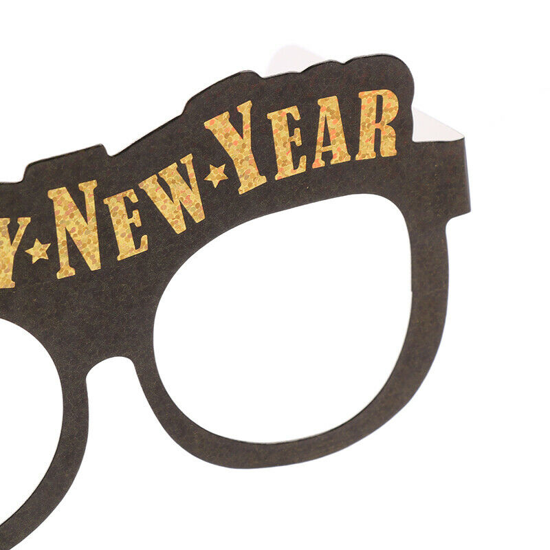 6PCS New Year Paper Glasses Frame 2022 New Year Photo Props Paper Be KX