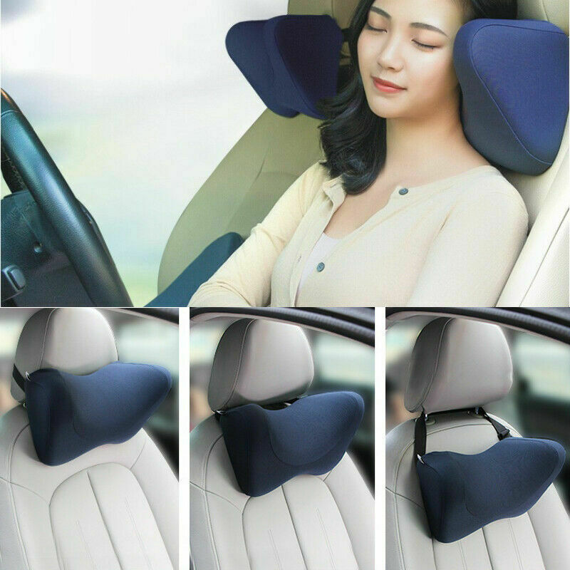 1X SUV Car Seat Rest Neck Pillow 85D Memory Foam Ergonomic Soft Headrest Support
