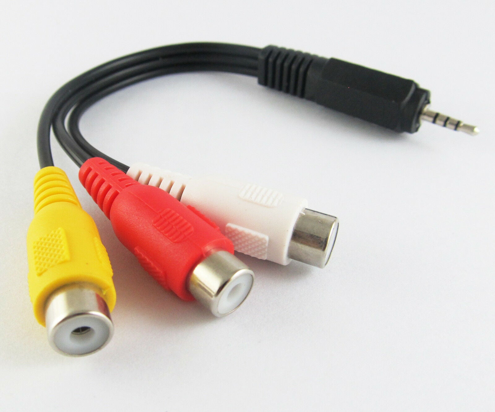 1pc 15cm Audio Video Joint Adapter Cable 2.5mm Male Plug to 3 RCA Jack Female