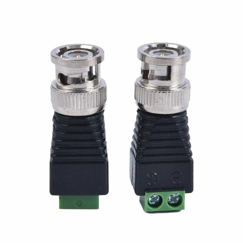 10Pcs/Set BNC Connectors for AHD CVI TVI CCTV Camera Coaxial/Cat5/Cat6 Cables FG