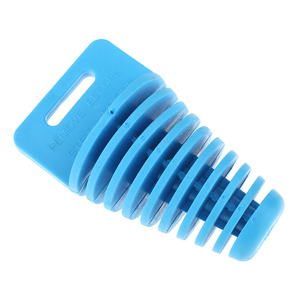 Exhaust Pipe Muffler Wash Plug Bung Cleaner Motorbike ATV Dirt Bike Blue