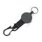 60cm Retractable Recoil Anti Lost Ski Pass ID Card Holder Wire Rope Keychain
