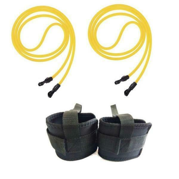 Bungee Swim Trainer Belt Set Ankle Strap Bands Swim Lap Harness for Kids