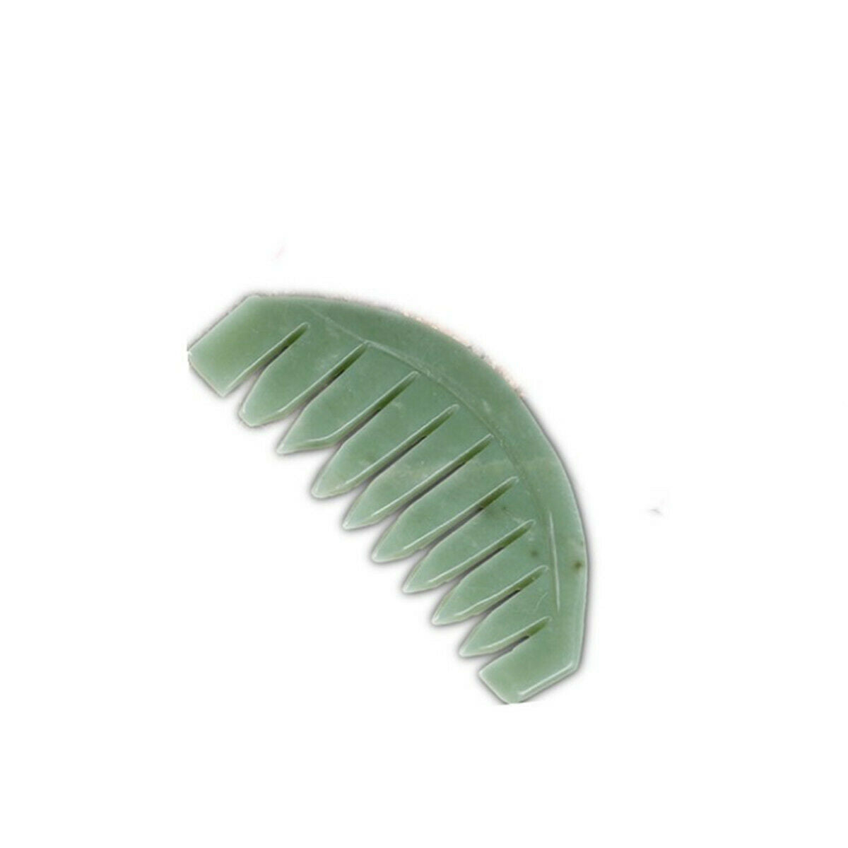 1pc Acupuncture Head Therapy Gua Sha Board Comb Natural Jade Comb Massage Tool