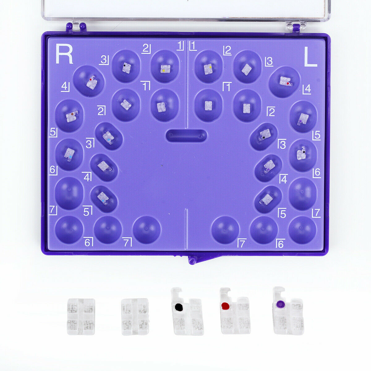 Dental Orthodontic Monocrystalline Sapphire Ceramic Bracket Mini Roth.022 AZDENT