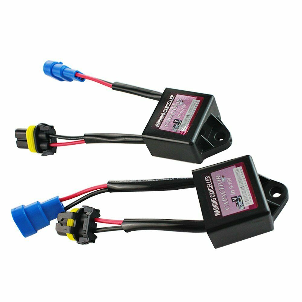 2X Xenon HID Warning Error Code Canceller Canbus Decoder Anti-Flicker Capacitors