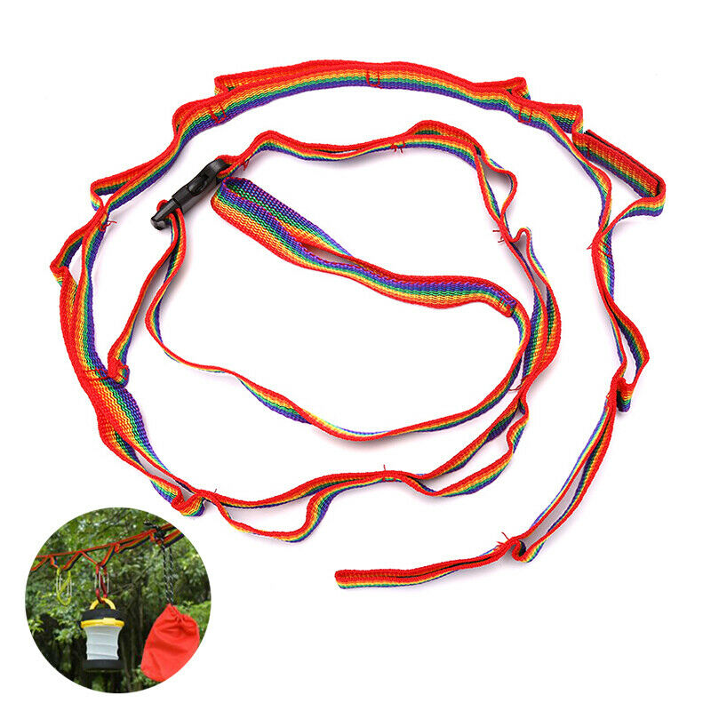 180CM Camping Hanging Colorful Rope Outdoors Lamp Hang Clothes Line Weave.l8