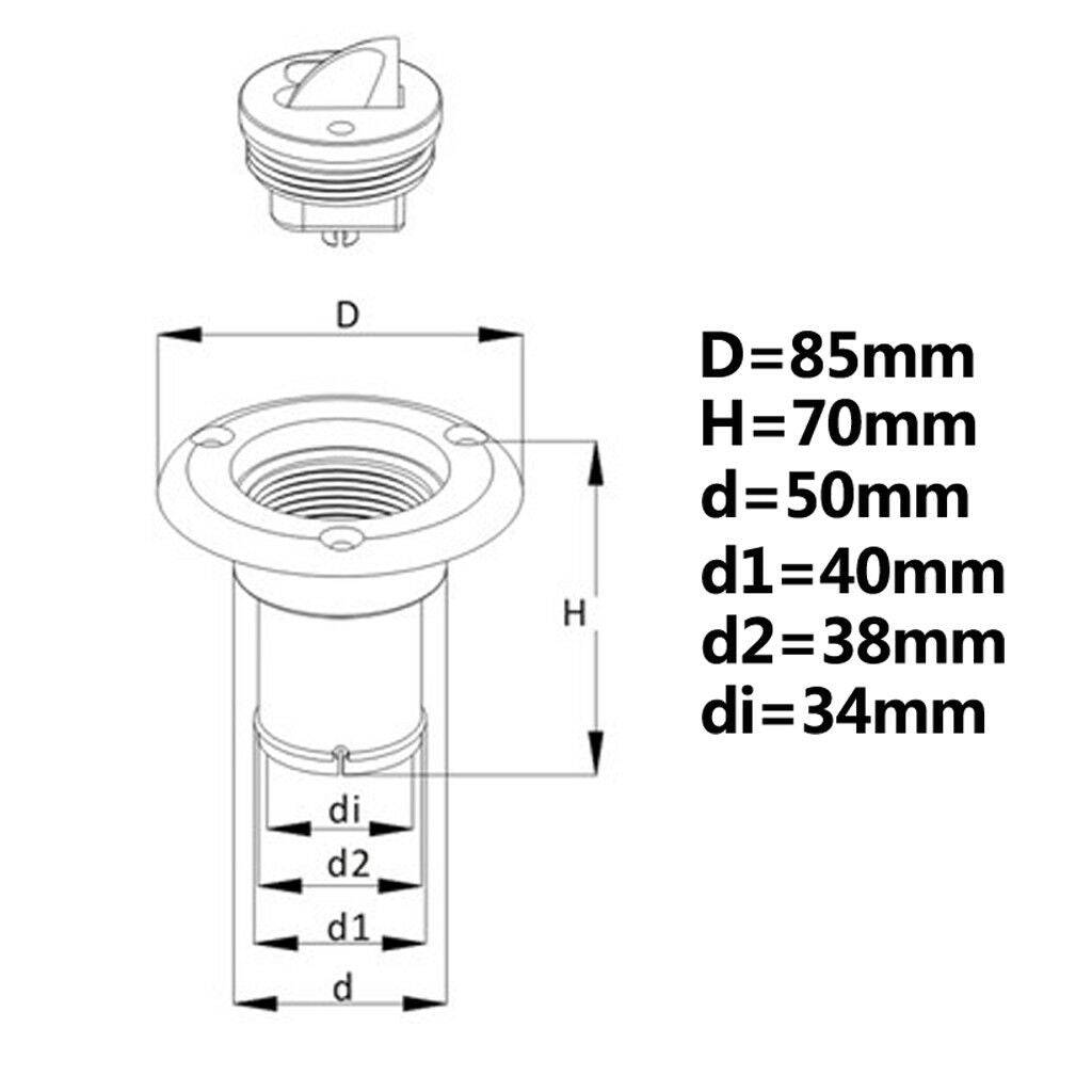 Boat Ship Marine Motorhome Water Hatch Cover White
