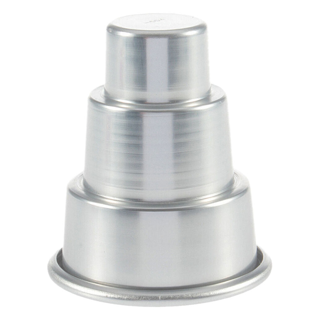 DIY Design Mini 3-Tier Cupcake Chocolate Pudding Cake Mold Baking Pan Mould、_DD