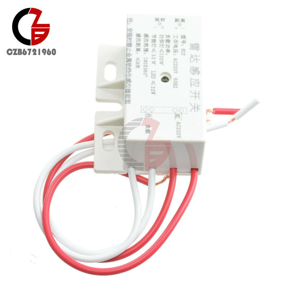 220V Auto Infrared Body Motion Sensor PIR Sensing Switch Microwave Radar Sensor