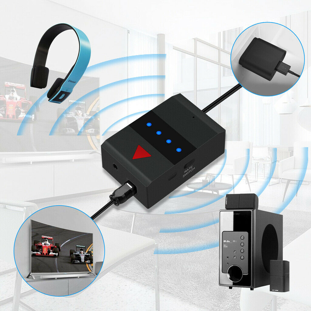 Portable  Transmitter Receiver 3.5mm Wireless Audio Adapter for PC
