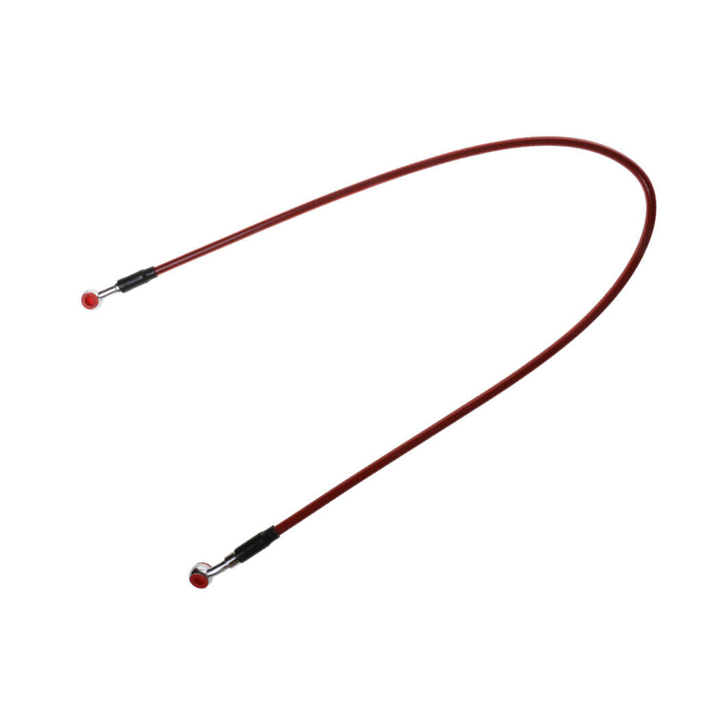 90cm Motorcycle Braided Steel Brake Clutch Oil Hose Line Pipe Red