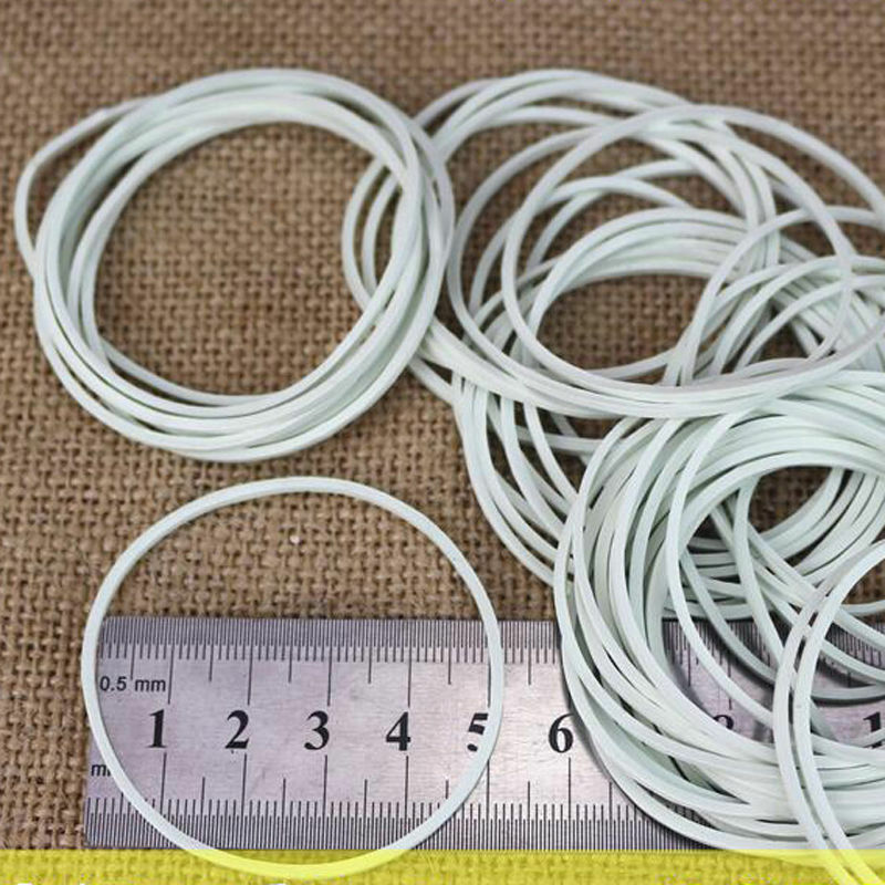 50 Pieces/Pack  White Nature Rubber Bands 50mm School Office Home Industrial