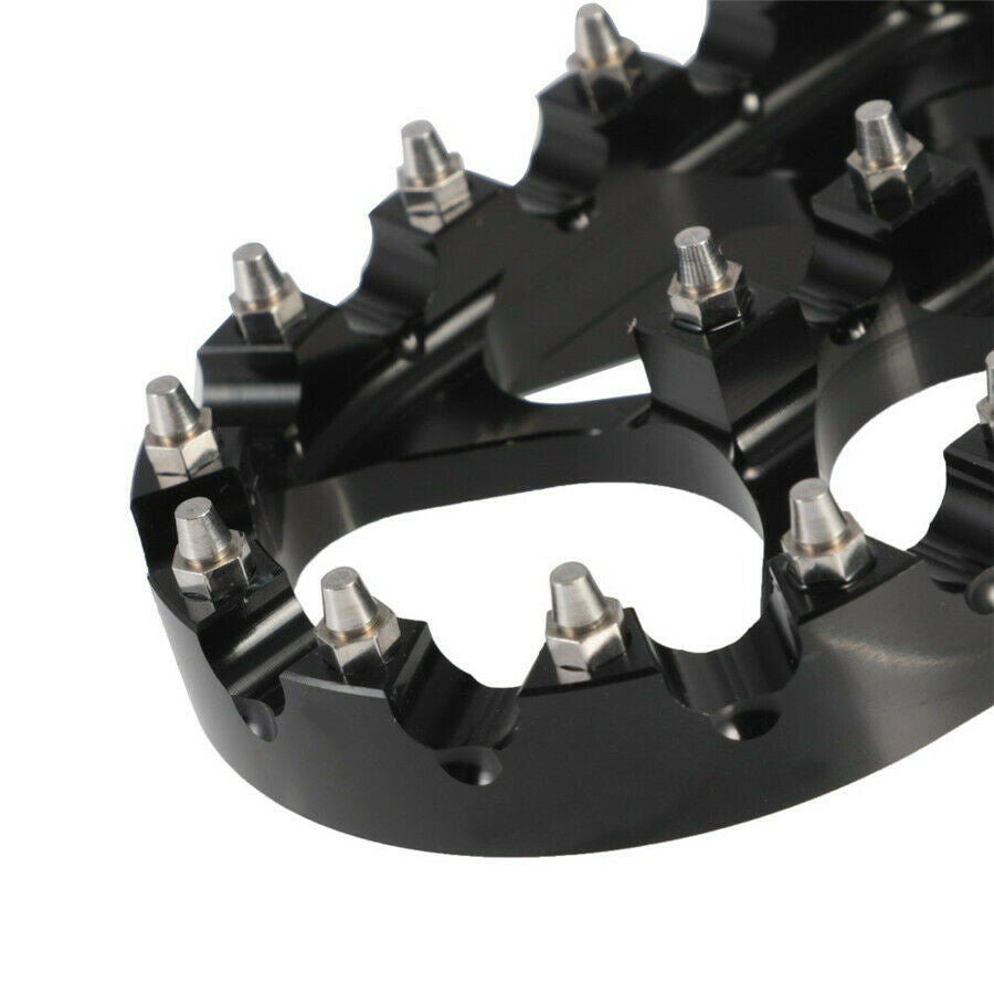 Rotating Black Rest Footpegs Foot Pegs For Dyna Sportster Iron 883 Fatboy Bobber