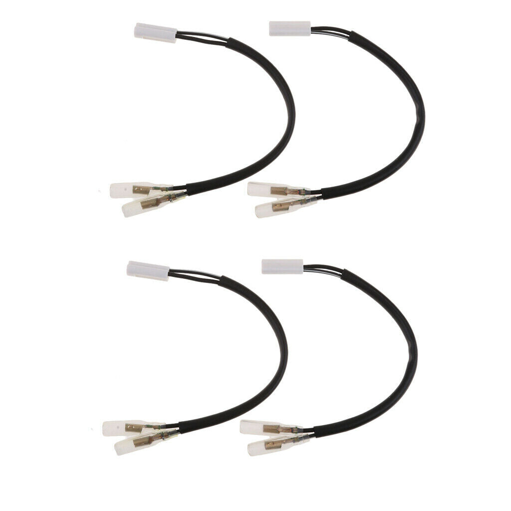 4x Turn Signal Wiring Adapter Plug For Yamaha R1 R6 FZ1 FZ6 FZ6R FZ8 FZN XJ6