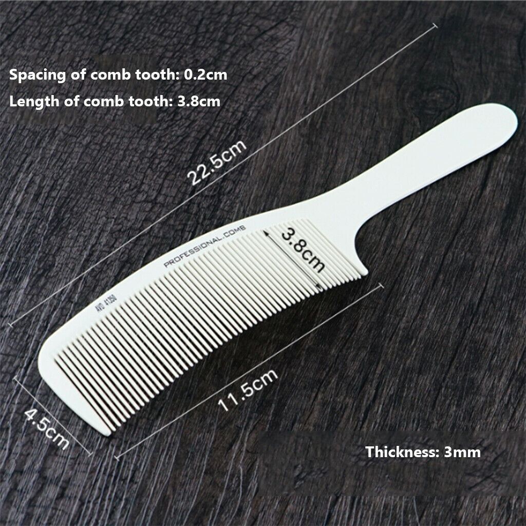 2 Pieces Professional Hair Clipper Cutting Comb Barber Salon Round Top