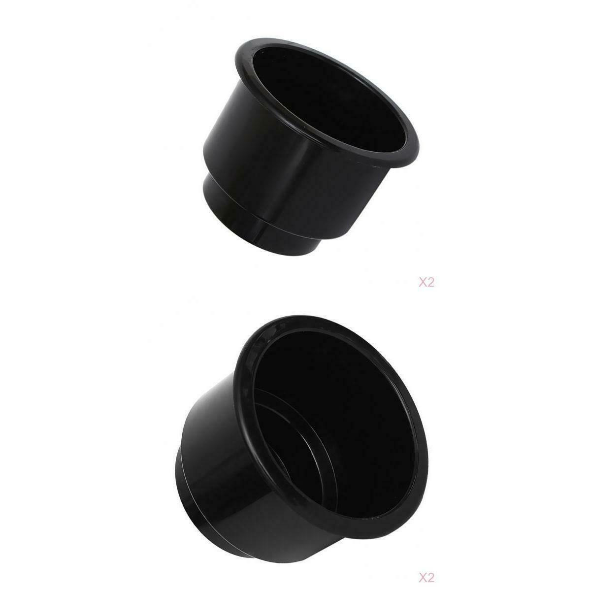 4Pcs Black ABS Single Cup Installing Holders Marine Ship Truck Pontoon