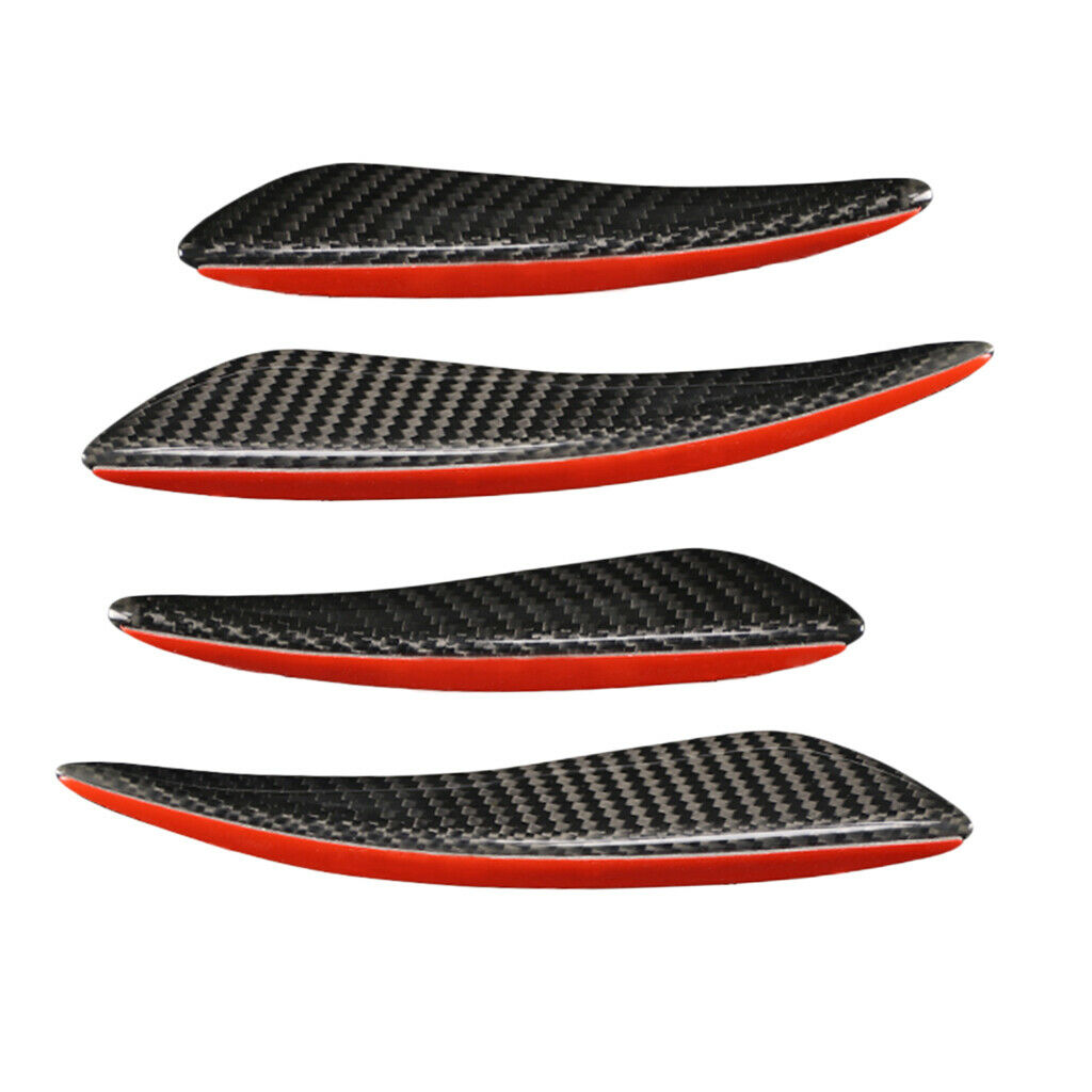 Decorate Black Carbon Fiber Body Kit Front Bumper Spoiler Canard Lip For BMW