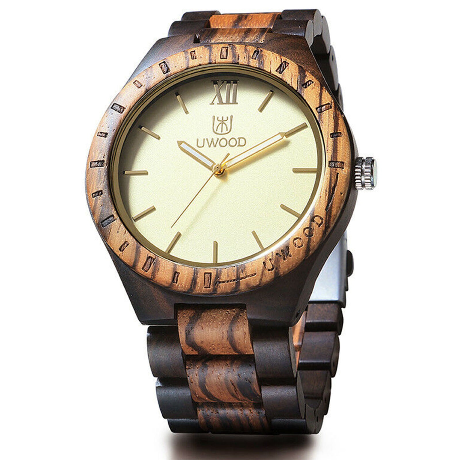 Fashion Mens Natural Wood Watch Wooden Watches for Men Relogio Masculine