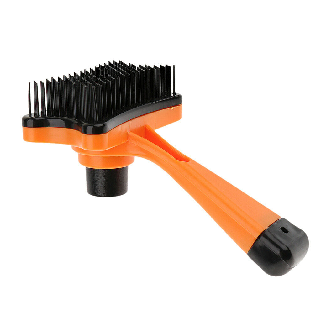 Gentle Pet Dog Cat Hair Grooming Comb Slicker Brush Groomer Tools Orange