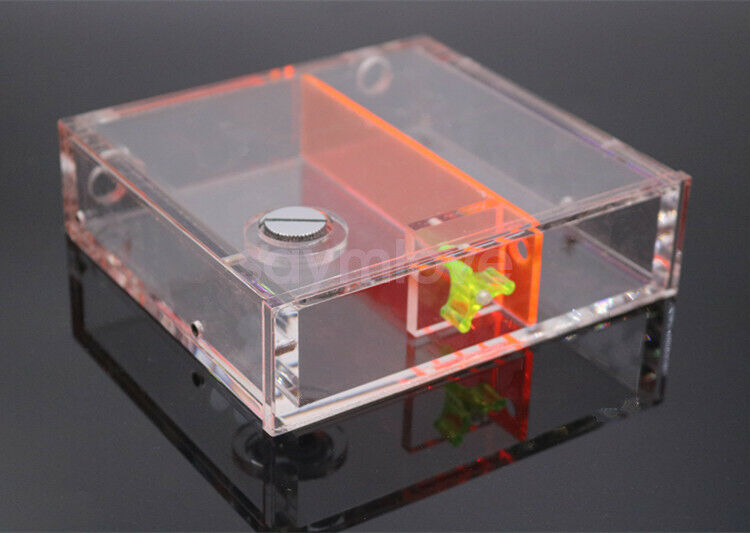 New Acrylic Reservoir Single CD Rom Bay Water Tank G1/4 Thread w/ Flow Indicator