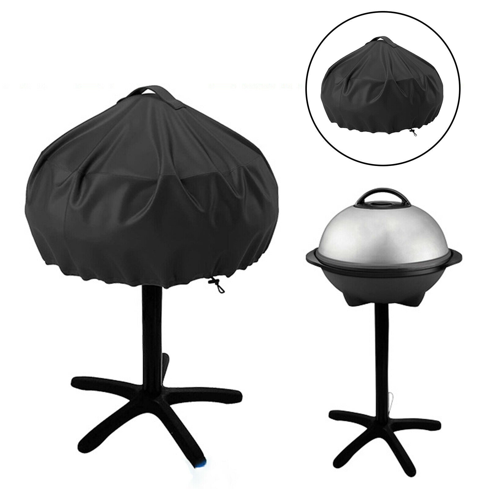 Barbecue Grill Cover Electric Grill Cover Round Waterproof UV Resistant