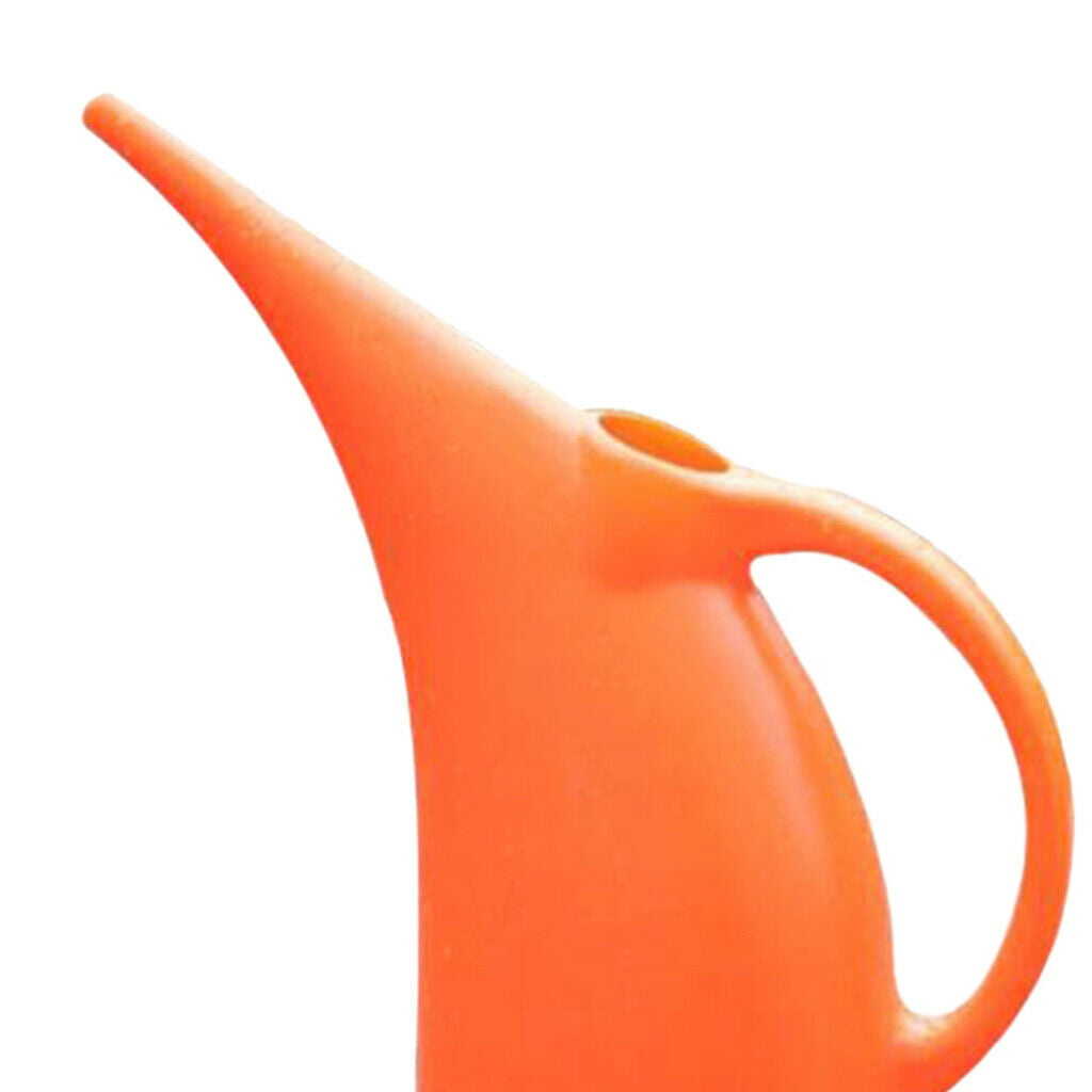 2 Pieces Lightweight Watering Can Garden Plants Indoor Outdoor 2L Orange