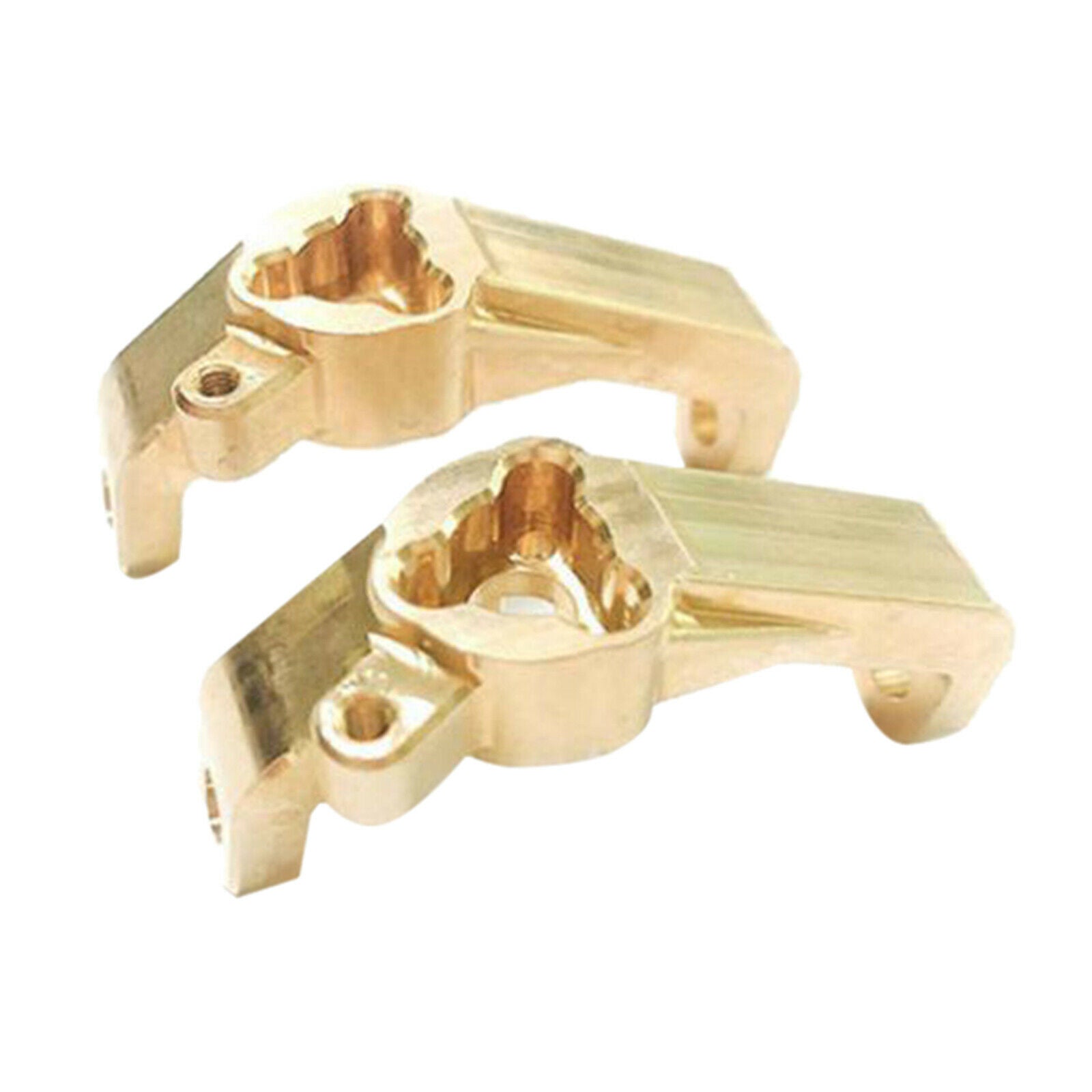 2x Brass Front Steering C-Hub Carrier for Redcat GEN8 1/10 RC Crawler Accessorie