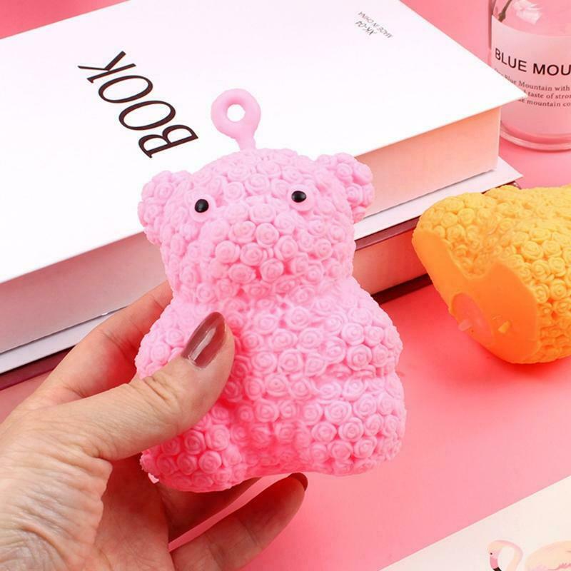 Glowing Bear Flash Gifts LED Cartoon Lights Toys Funny Pinch Kids Toys